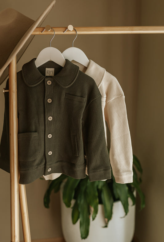 Toddler Waffle Coat - Multiple Color Options