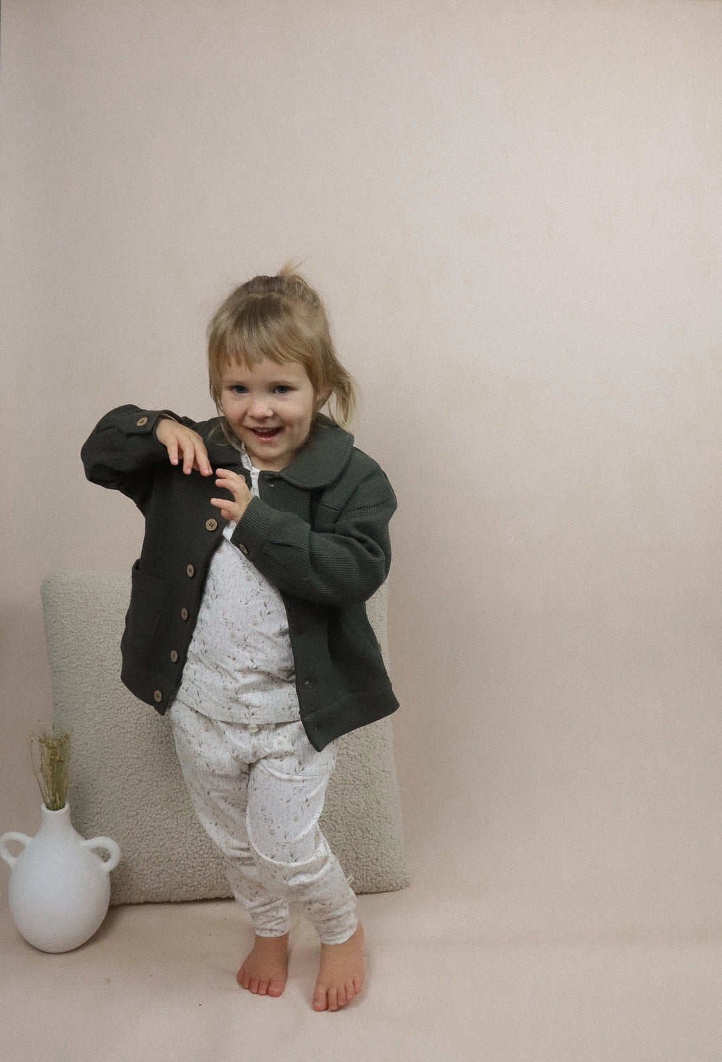 Toddler Waffle Coat - Multiple Color Options